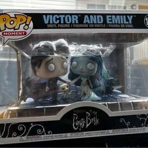 Funko Pop! Victor and Emily with Blue and Black Accents #1349 never been opened